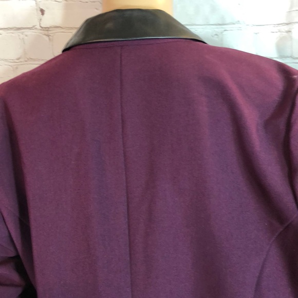 JWK Now + Here Sears Open Front Blazer Pleather XL - Picture 6 of 8